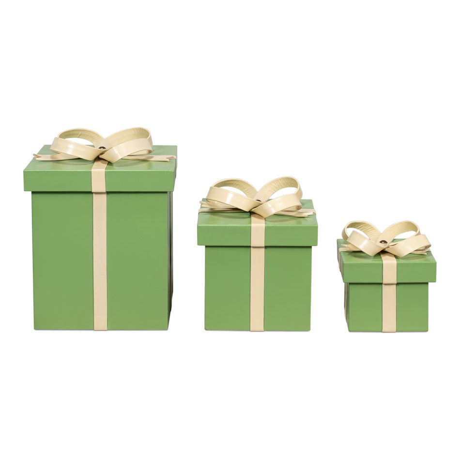 Ferrell Leather Holiday Boxes S/3 Navy
