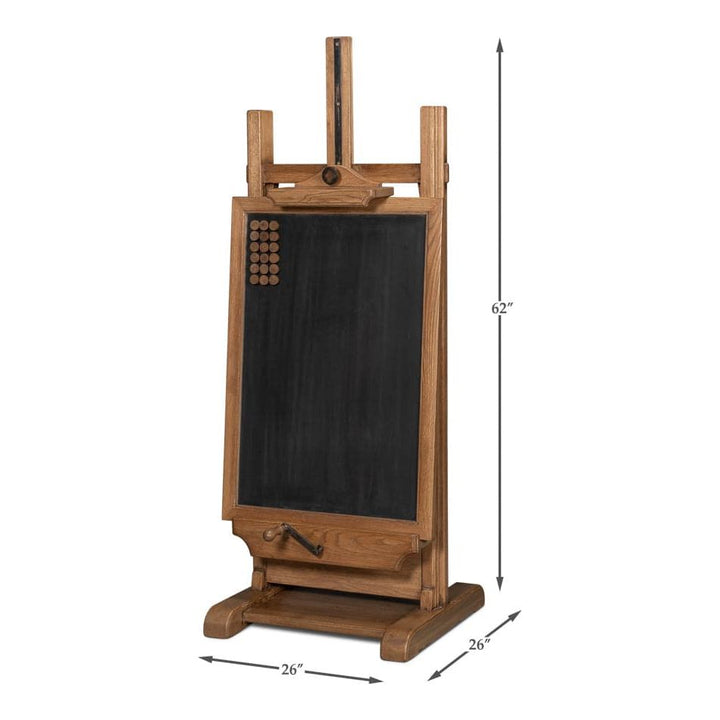 Haagen Adjustable Blackboard Easel