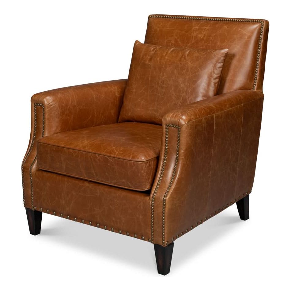 Lounge Chairs Dimity Distilled Leather Chair Brown
