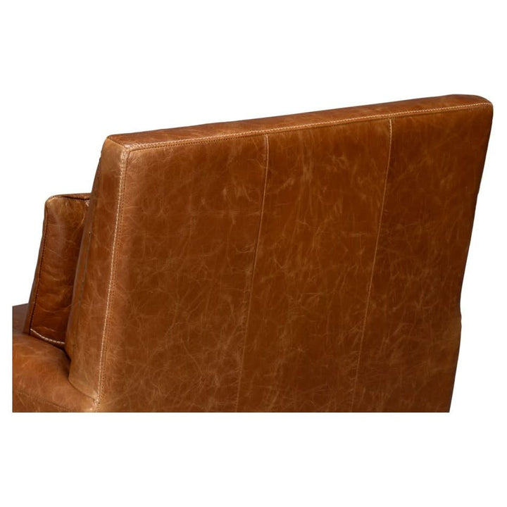 Dimity Distilled Leather Chair Brown