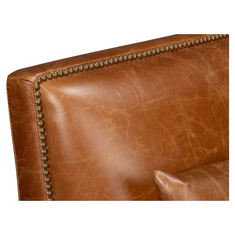 Dimity Distilled Leather Chair Brown