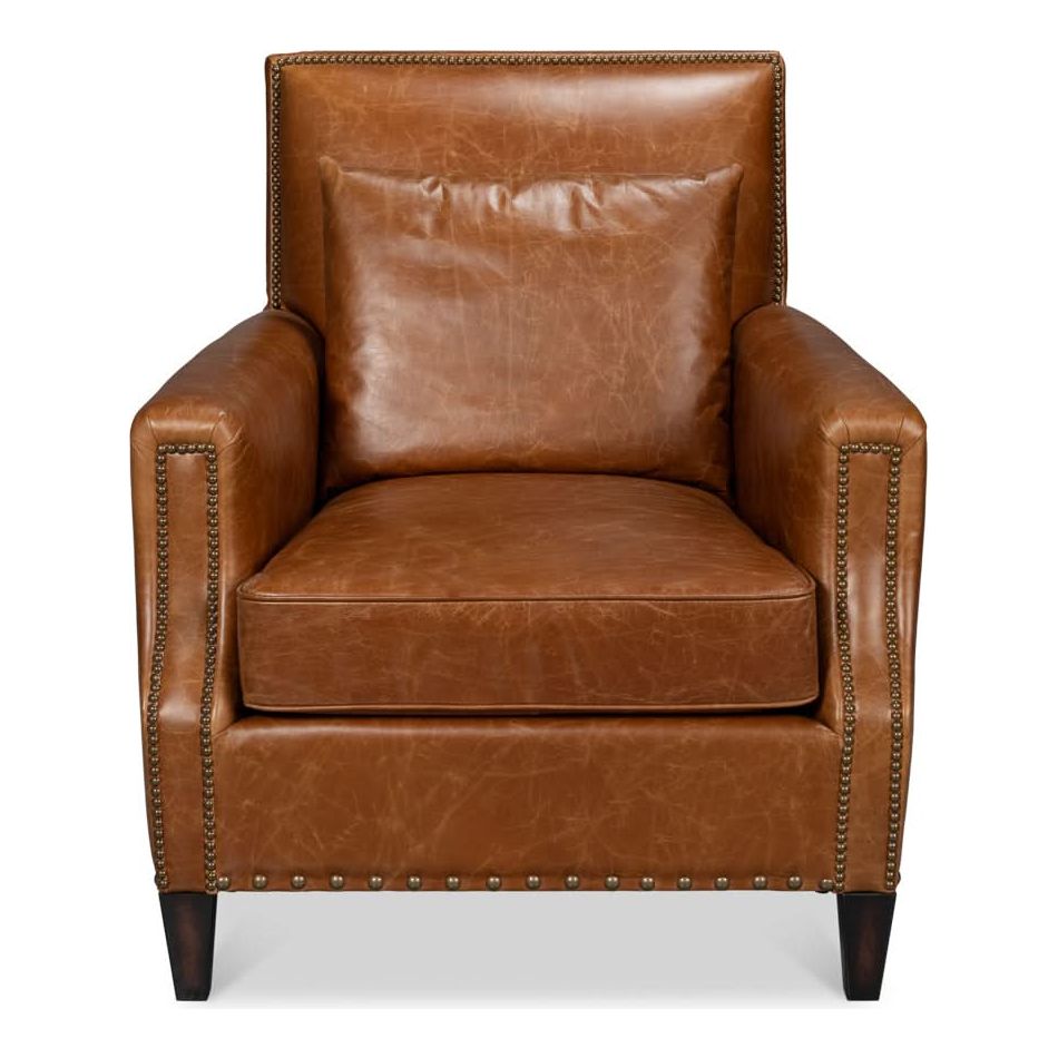 Lounge Chairs Dimity Distilled Leather Chair Brown