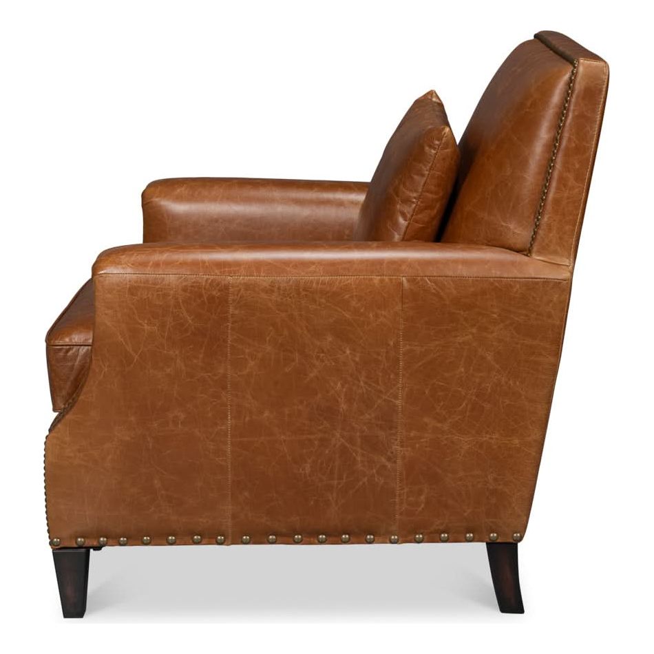 Lounge Chairs Dimity Distilled Leather Chair Brown