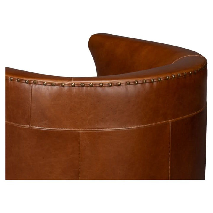 Spencer Distilled Leather Swivel Chair