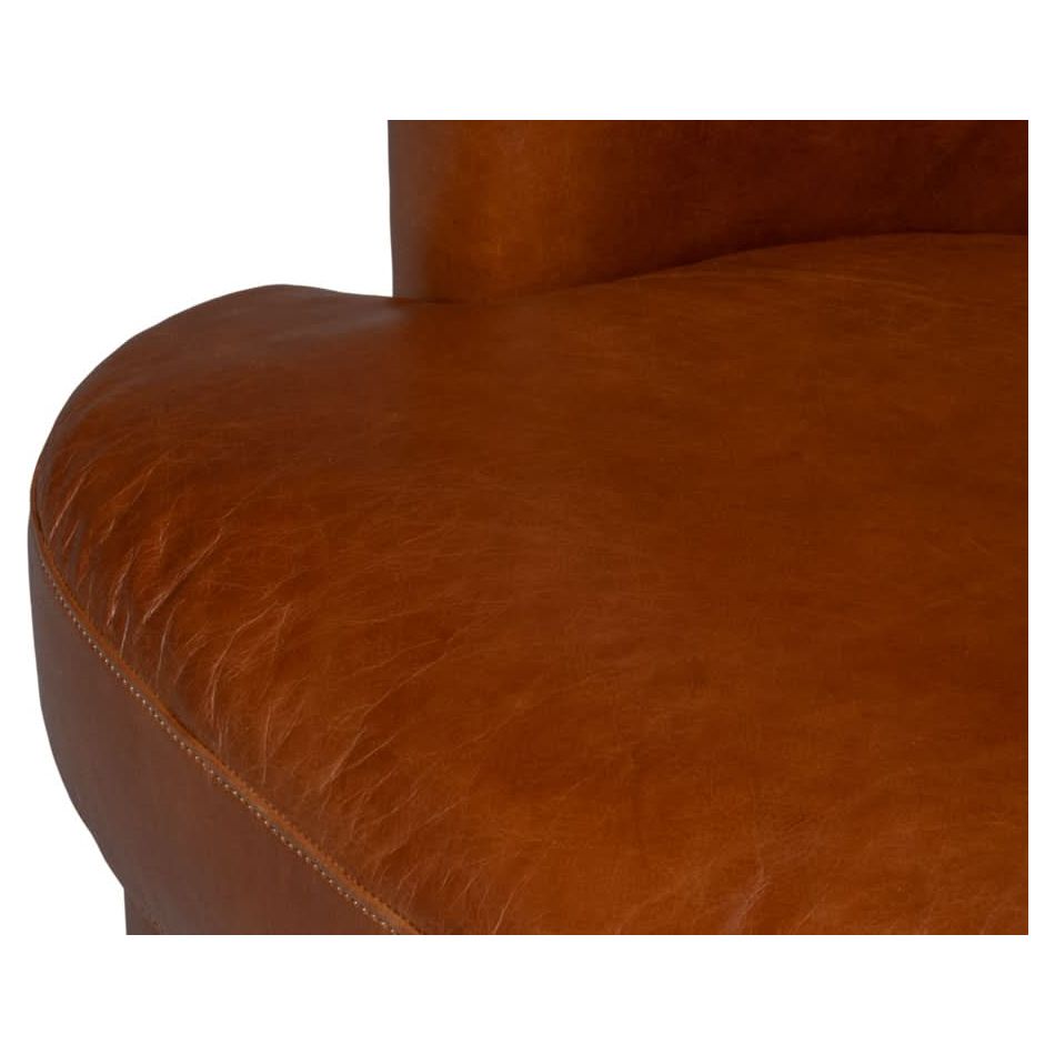 Spencer Distilled Leather Swivel Chair
