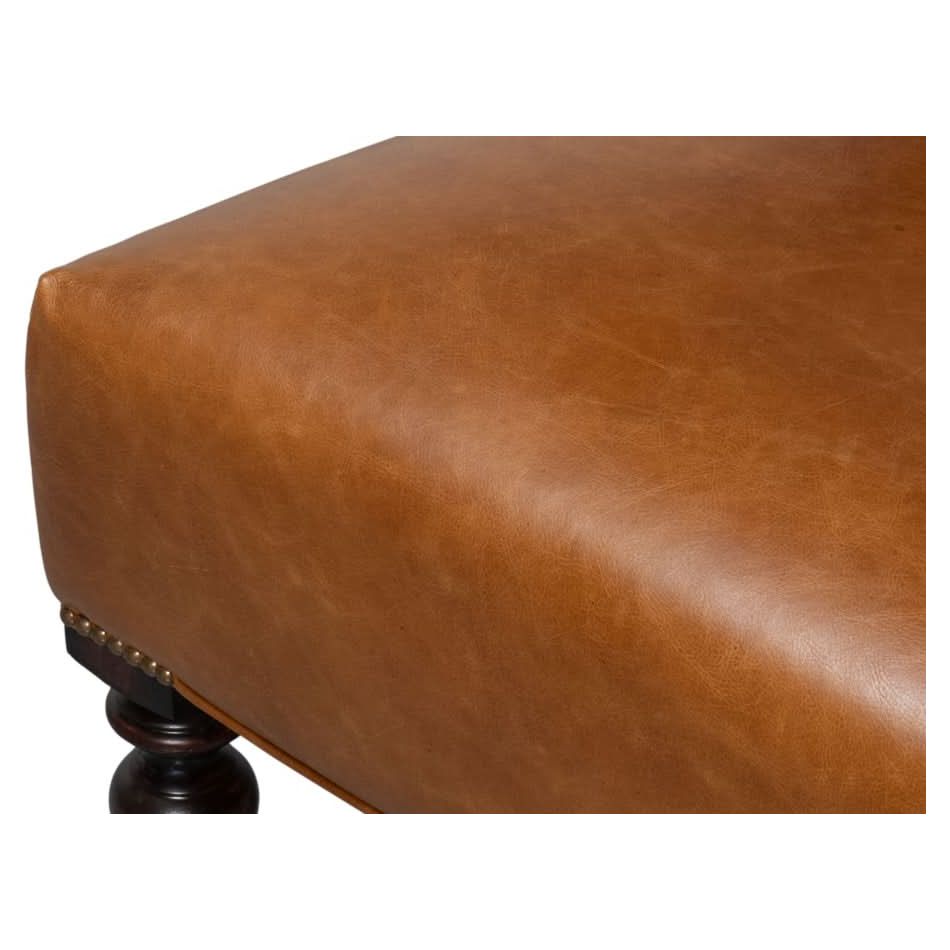 Dawson Distilled Leather Chair,Cuba Brn