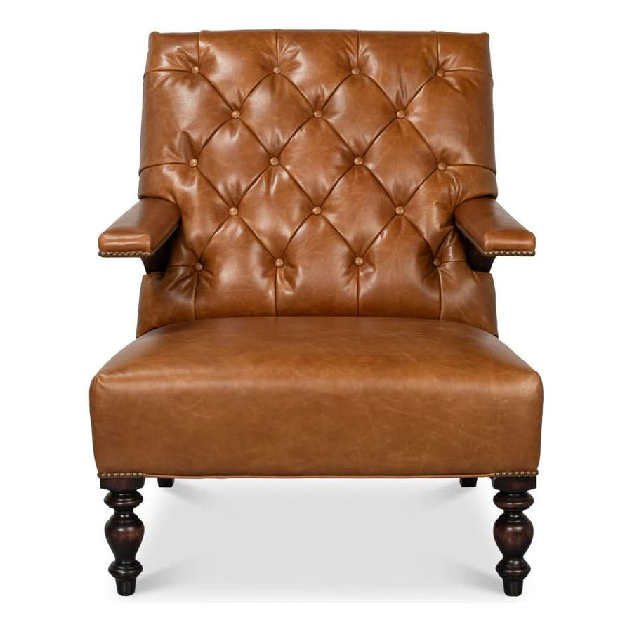 Lounge Chairs Dawson Distilled Leather Chair,Cuba Brn