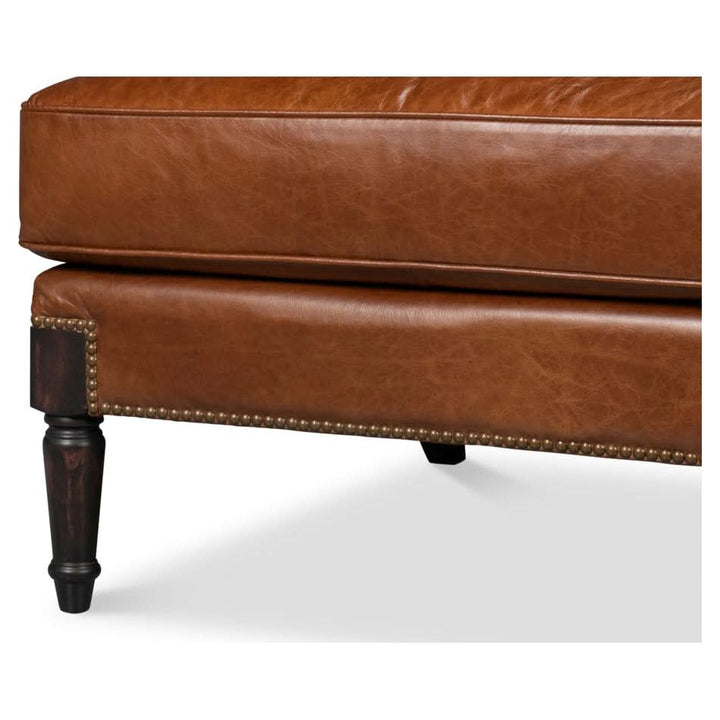 Gaston Distilled Leather Chair Brown