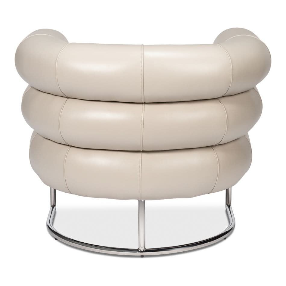Rondo Occasional Leather Chair, White