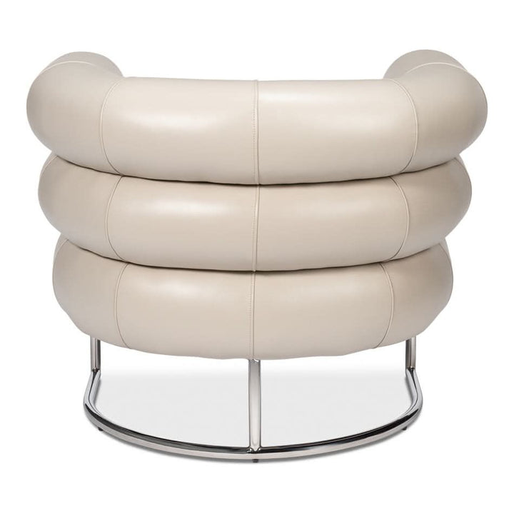 Rondo Occasional Leather Chair, White