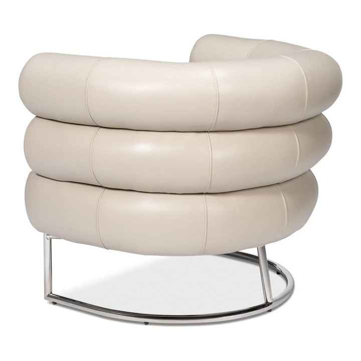 Lounge Chairs Rondo Occasional Leather Chair, White