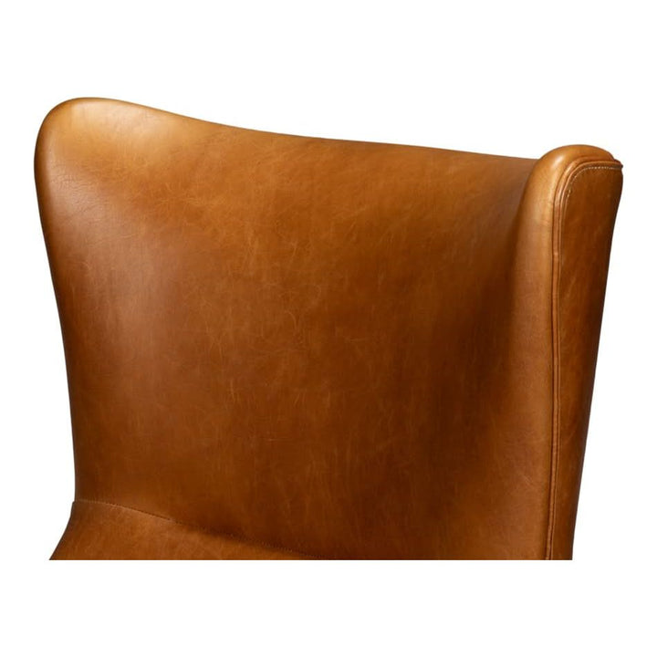 Patron Highback Leather Chair, Brown