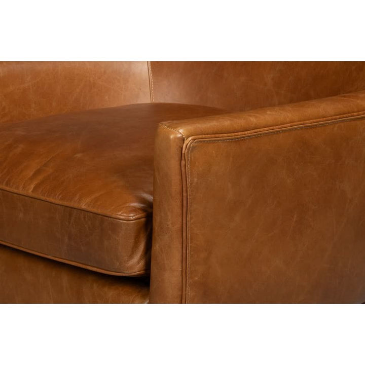 Patron Highback Leather Chair, Brown