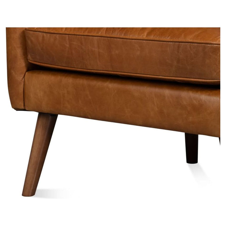 Patron Highback Leather Chair, Brown