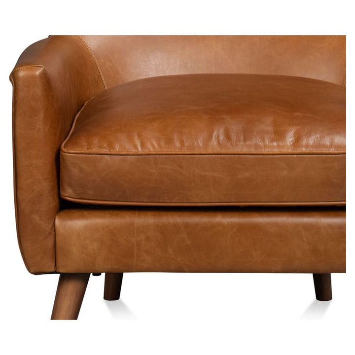 Patron Highback Leather Chair, Brown