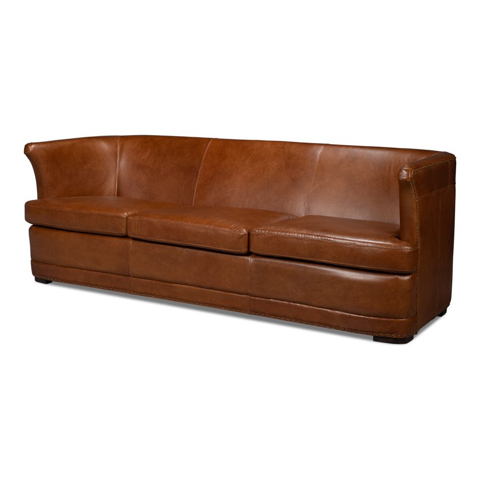 Mcmillan Distilled Leather Sofa