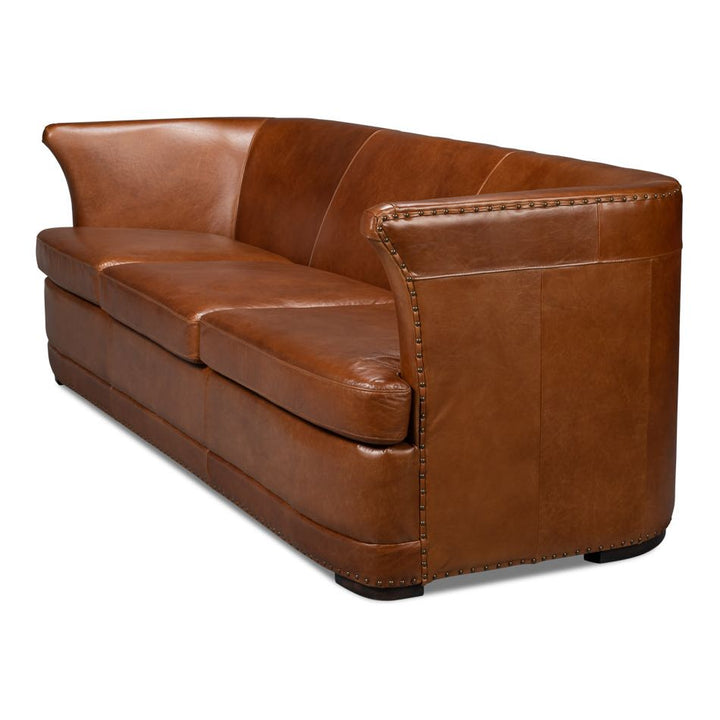 Mcmillan Distilled Leather Sofa