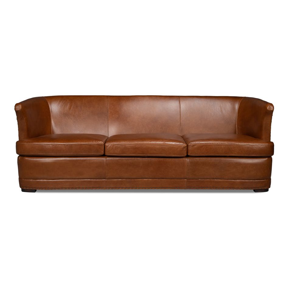 Mcmillan Distilled Leather Sofa