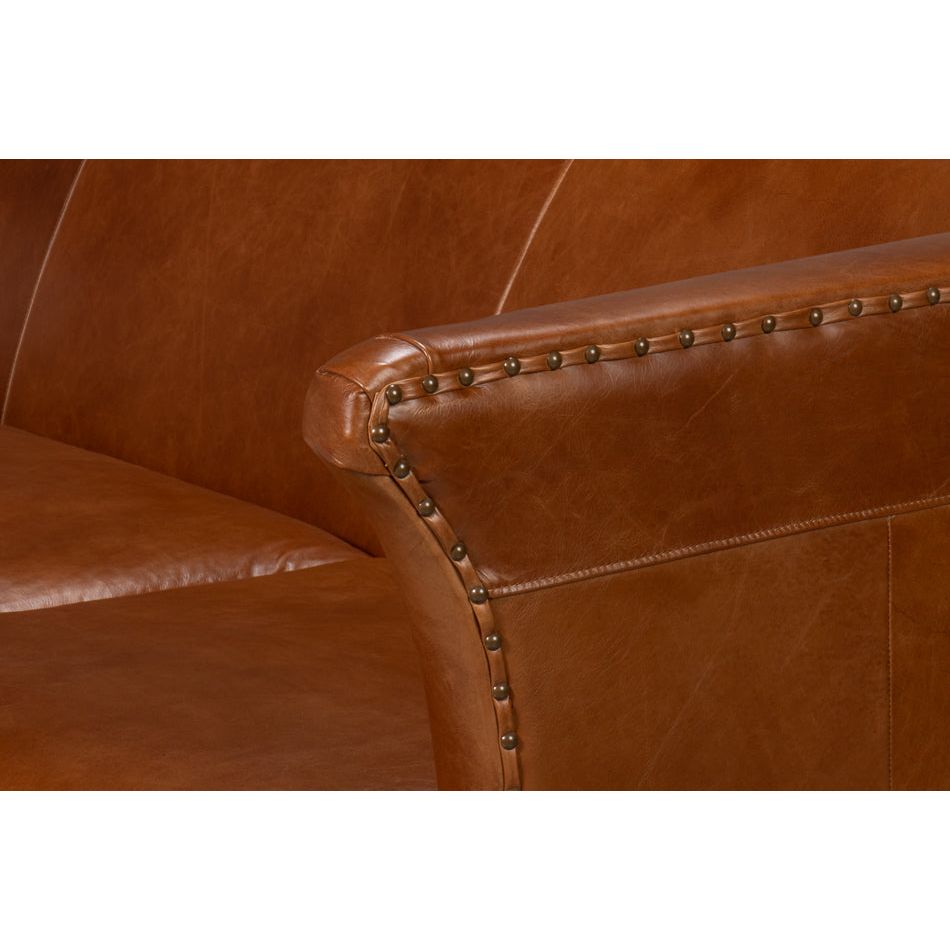 Mcmillan Distilled Leather Sofa