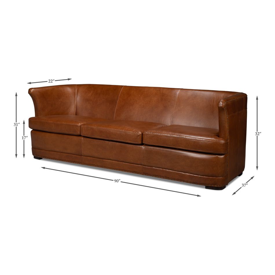 Mcmillan Distilled Leather Sofa