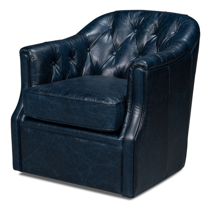 Coolidge Leather Swivel Chair