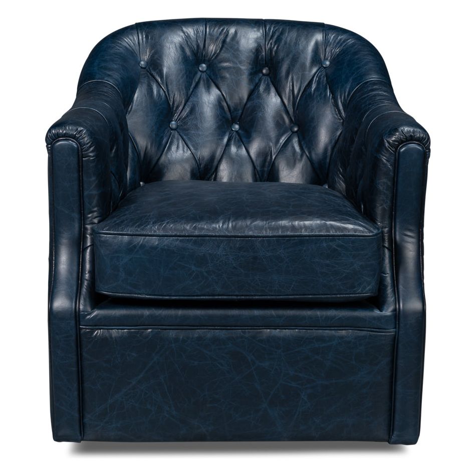 Coolidge Leather Swivel Chair