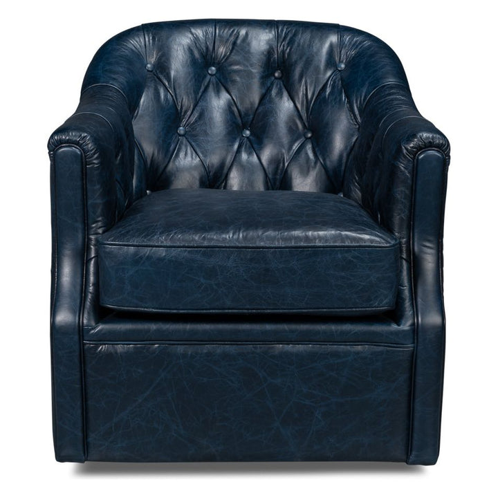 Coolidge Leather Swivel Chair