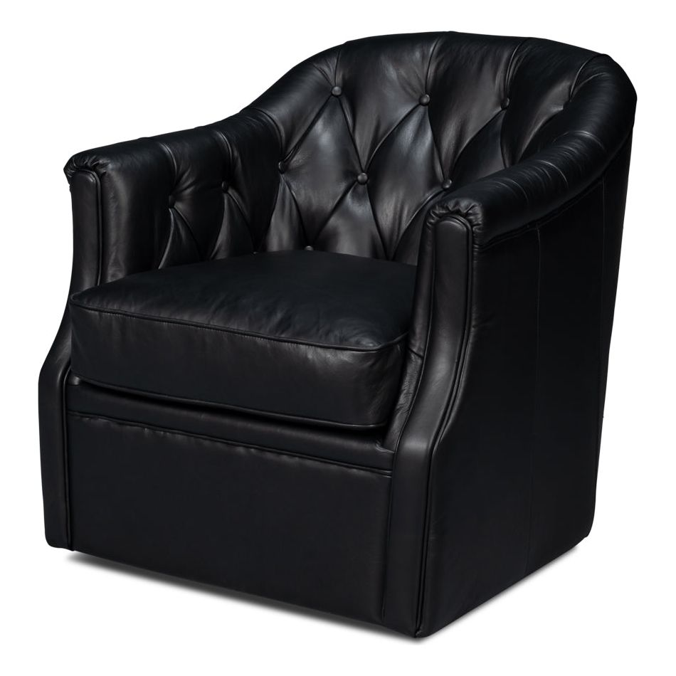 Coolidge Leather Swivel Chair