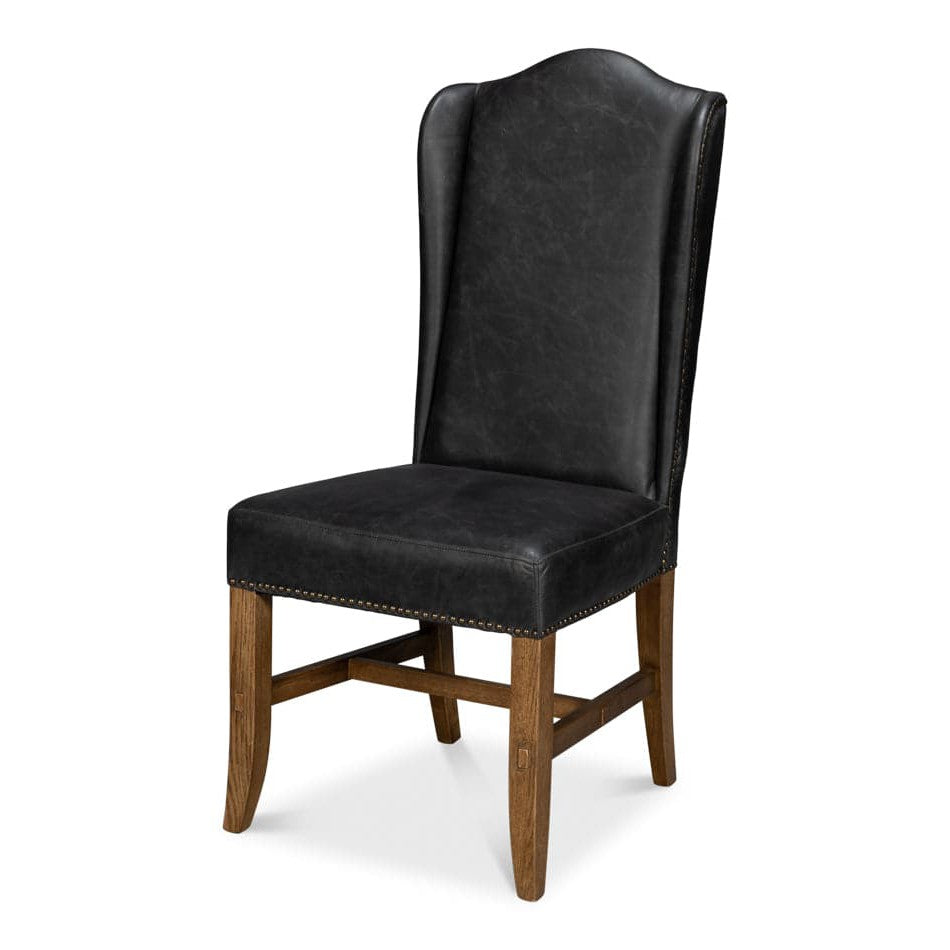 Mercado High Back Dining Chair, Black