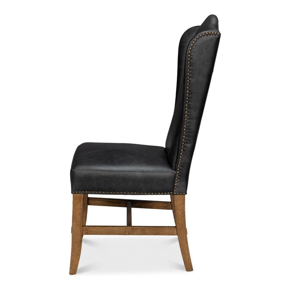 Mercado High Back Dining Chair, Black