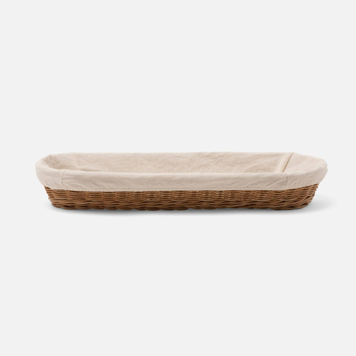 Lasata Natural Oblong Bread Basket Rattan Large Pack/2