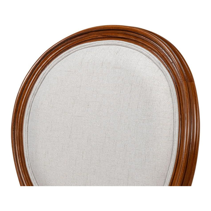 Hugo Oval Side Chair Brown