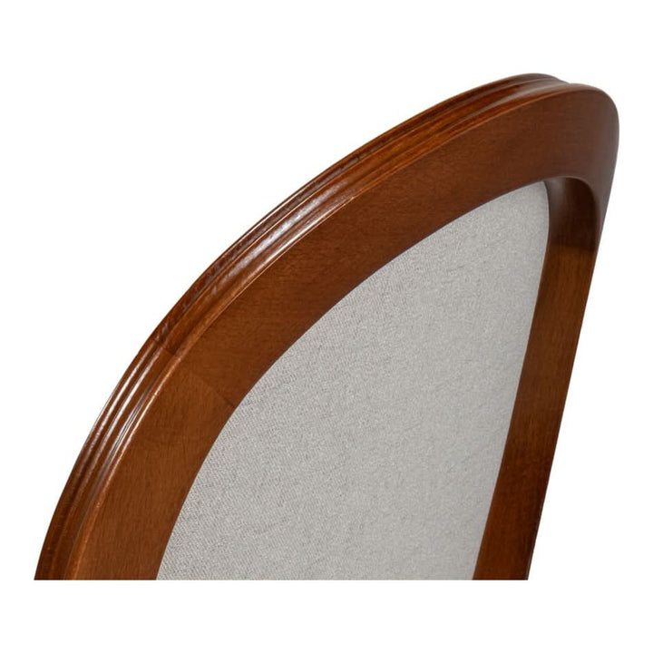 Hugo Oval Side Chair Brown