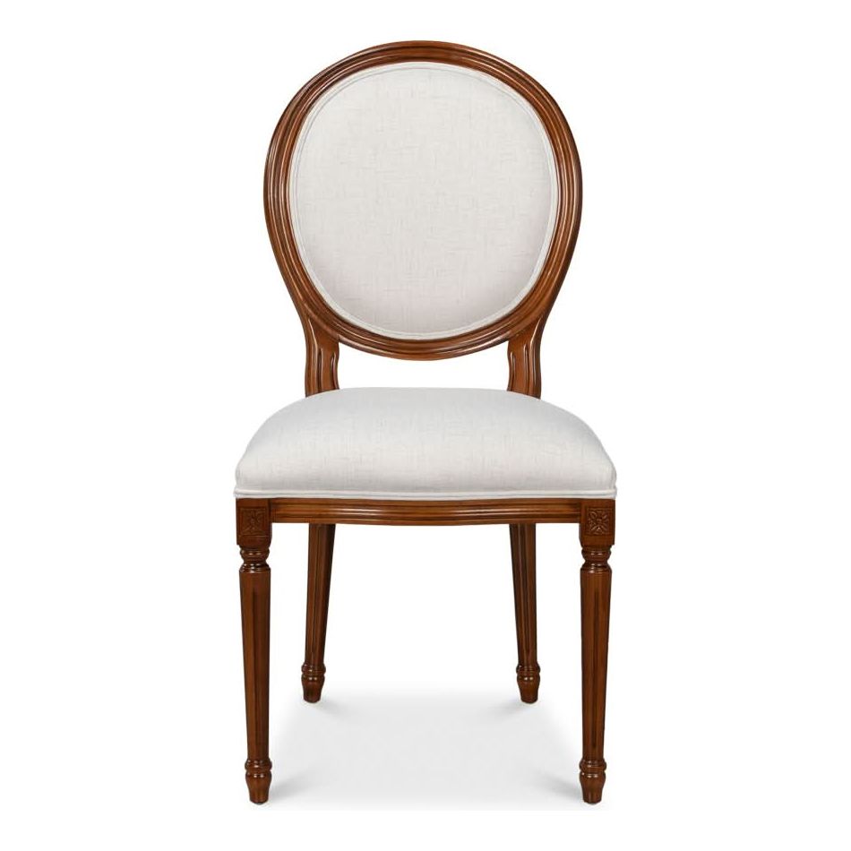 Dining Chairs Hugo Oval Side Chair Brown