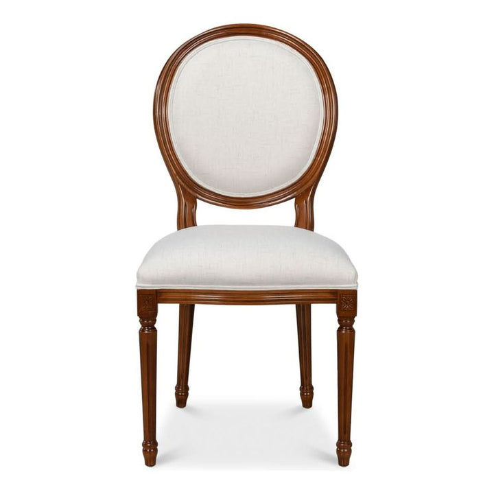Dining Chairs Hugo Oval Side Chair Brown