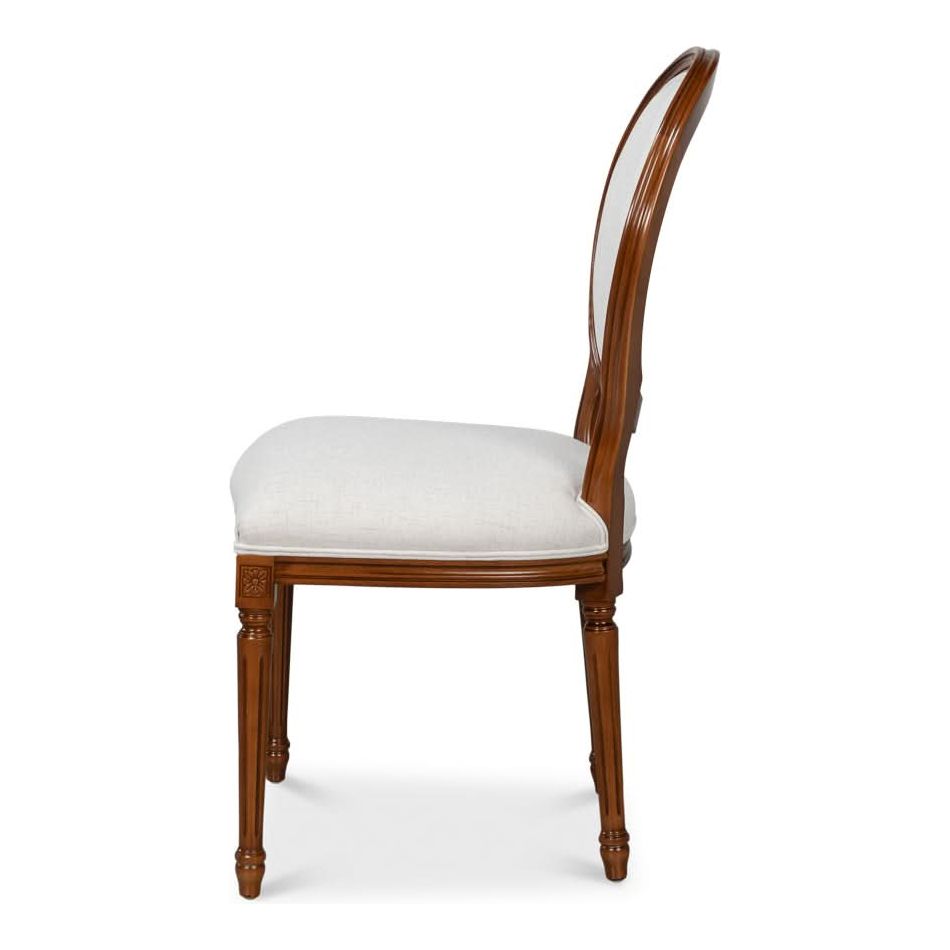 Dining Chairs Hugo Oval Side Chair Brown