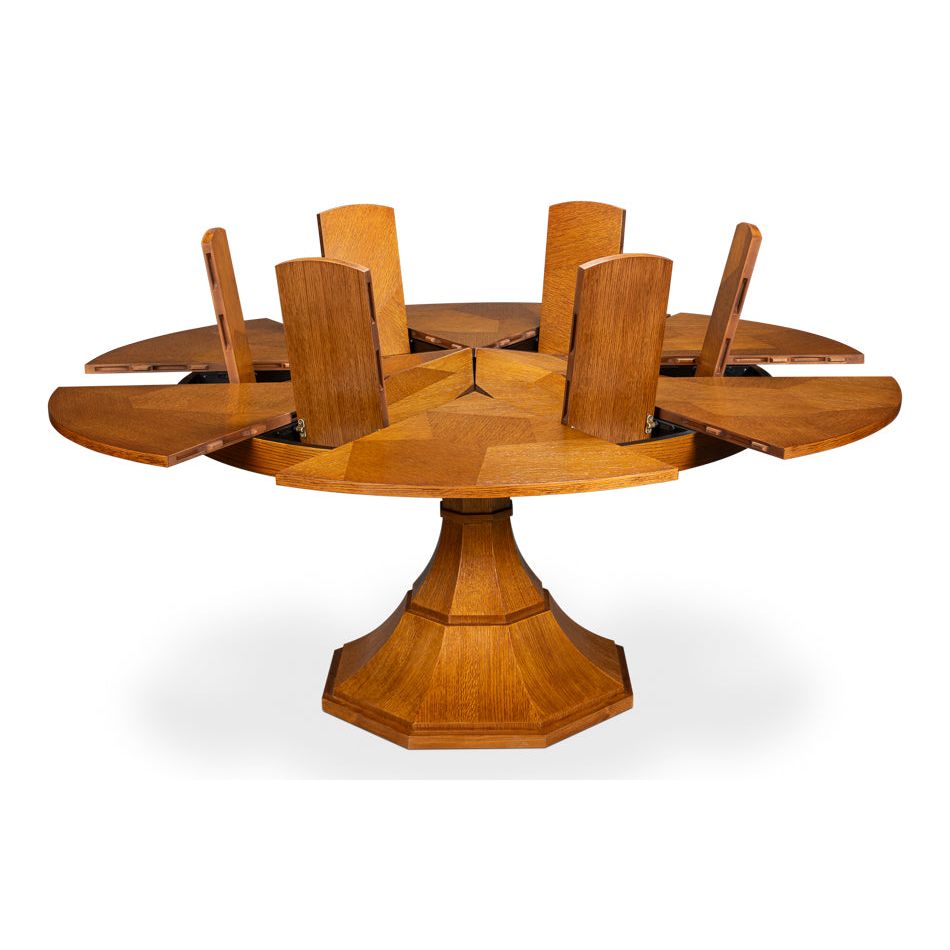 Giselle Round Jupe Extension Dining Table