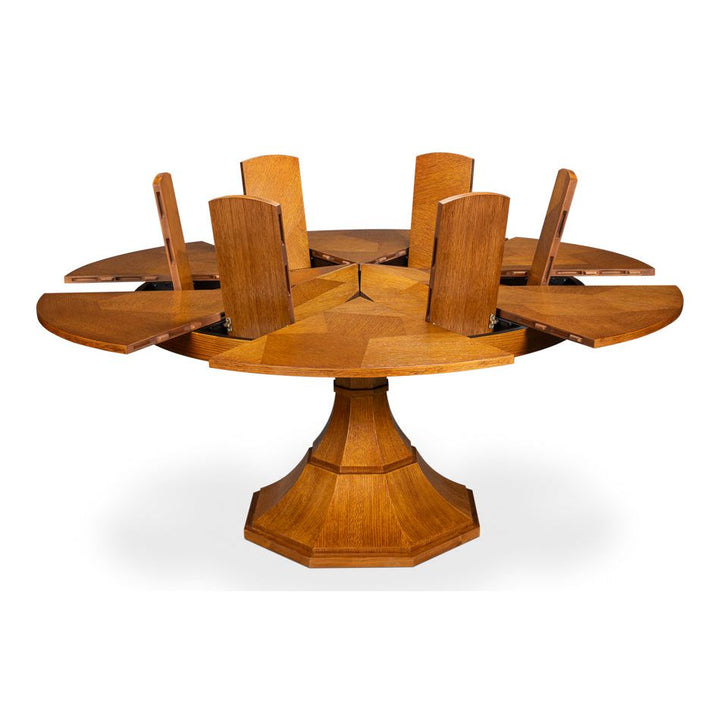 Giselle Round Jupe Extension Dining Table