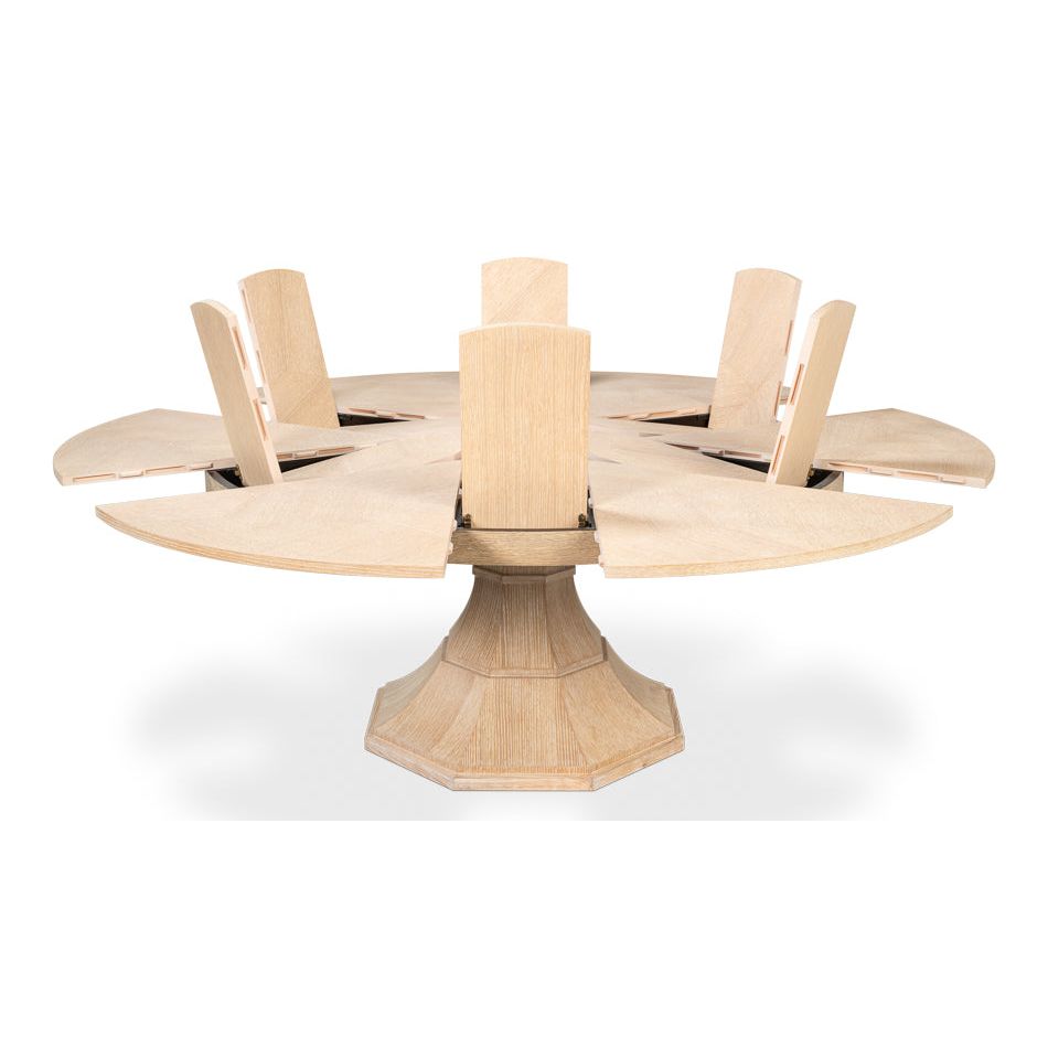 Giselle Round Jupe Extension Dining Table
