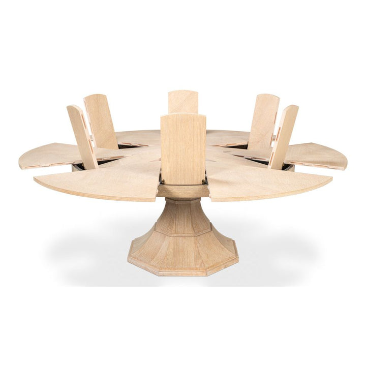 Giselle Round Jupe Extension Dining Table