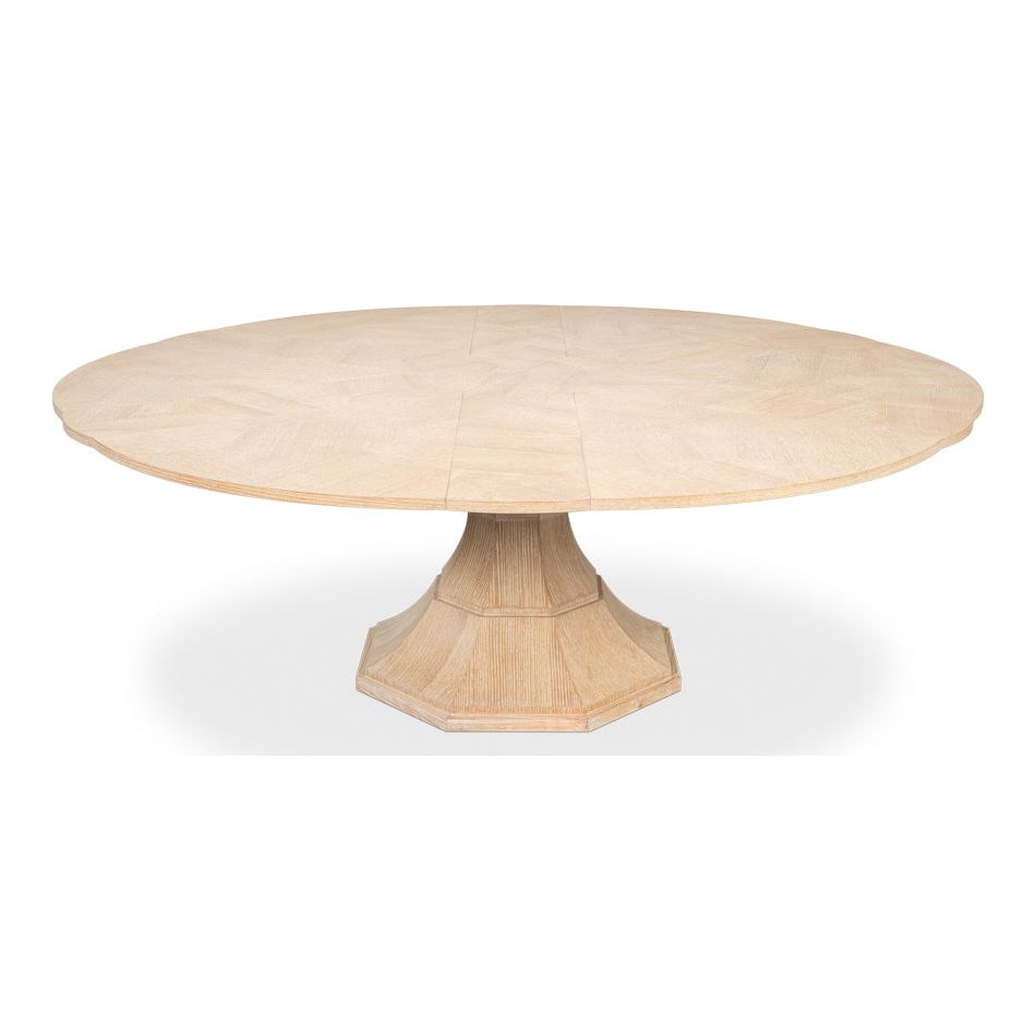 Giselle Round Jupe Extension Dining Table