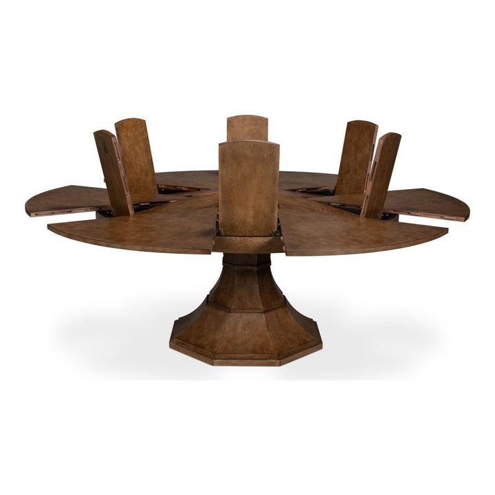 Giselle Round Jupe Extension Dining Table