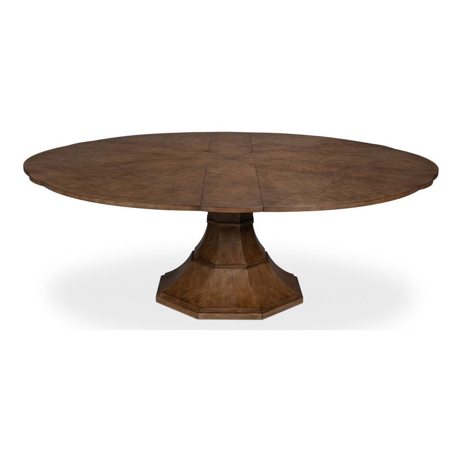 Giselle Round Jupe Extension Dining Table