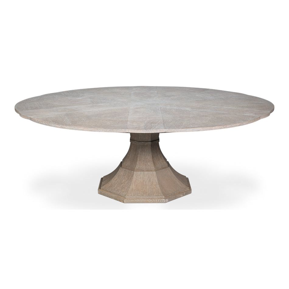 Giselle Round Jupe Extension Dining Table