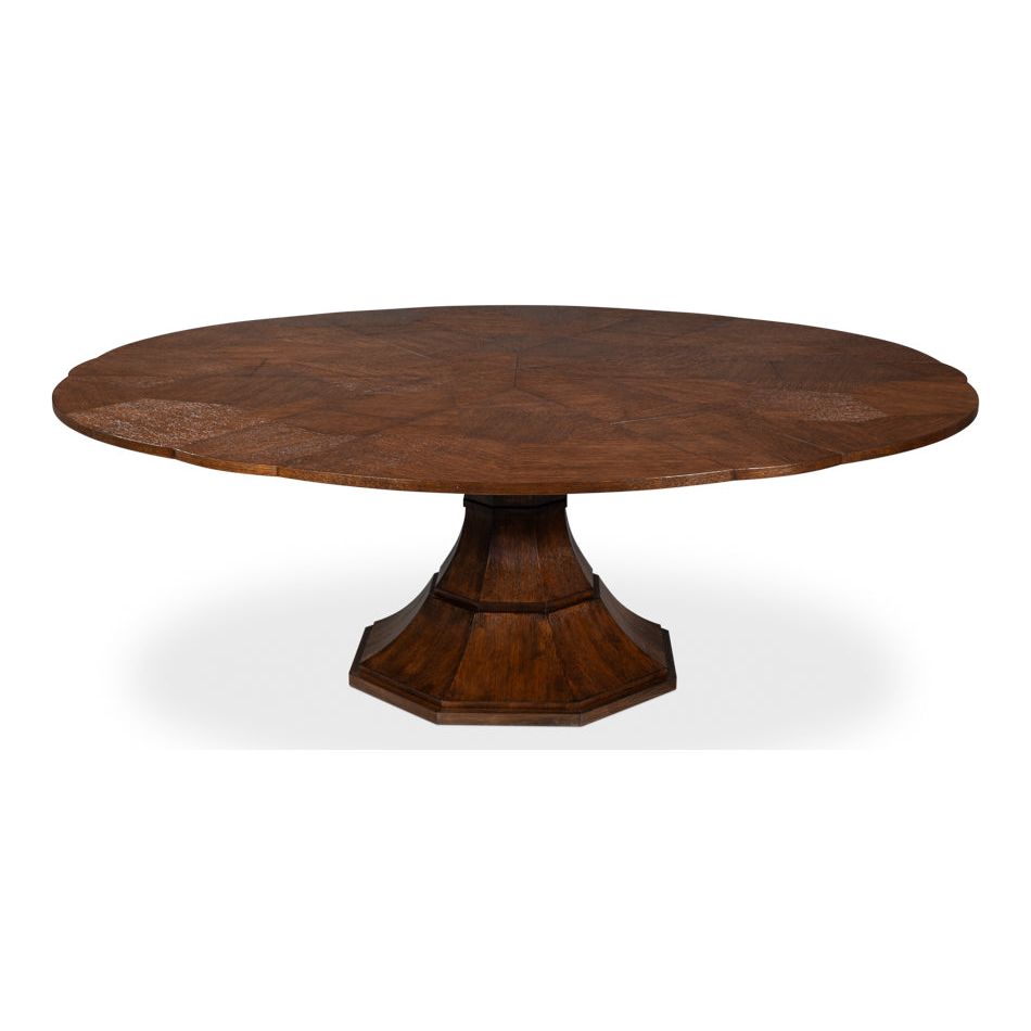 Giselle Round Jupe Extension Dining Table