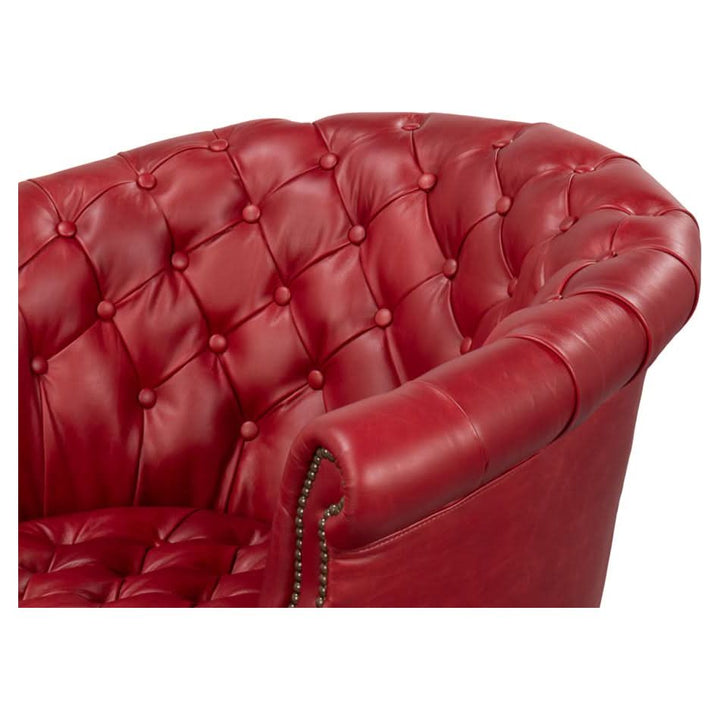 Bastian Armchair New Rouge Leather