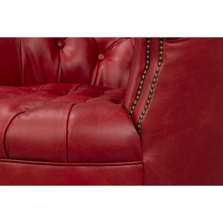 Bastian Armchair New Rouge Leather