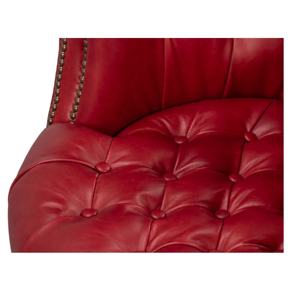 Bastian Armchair New Rouge Leather
