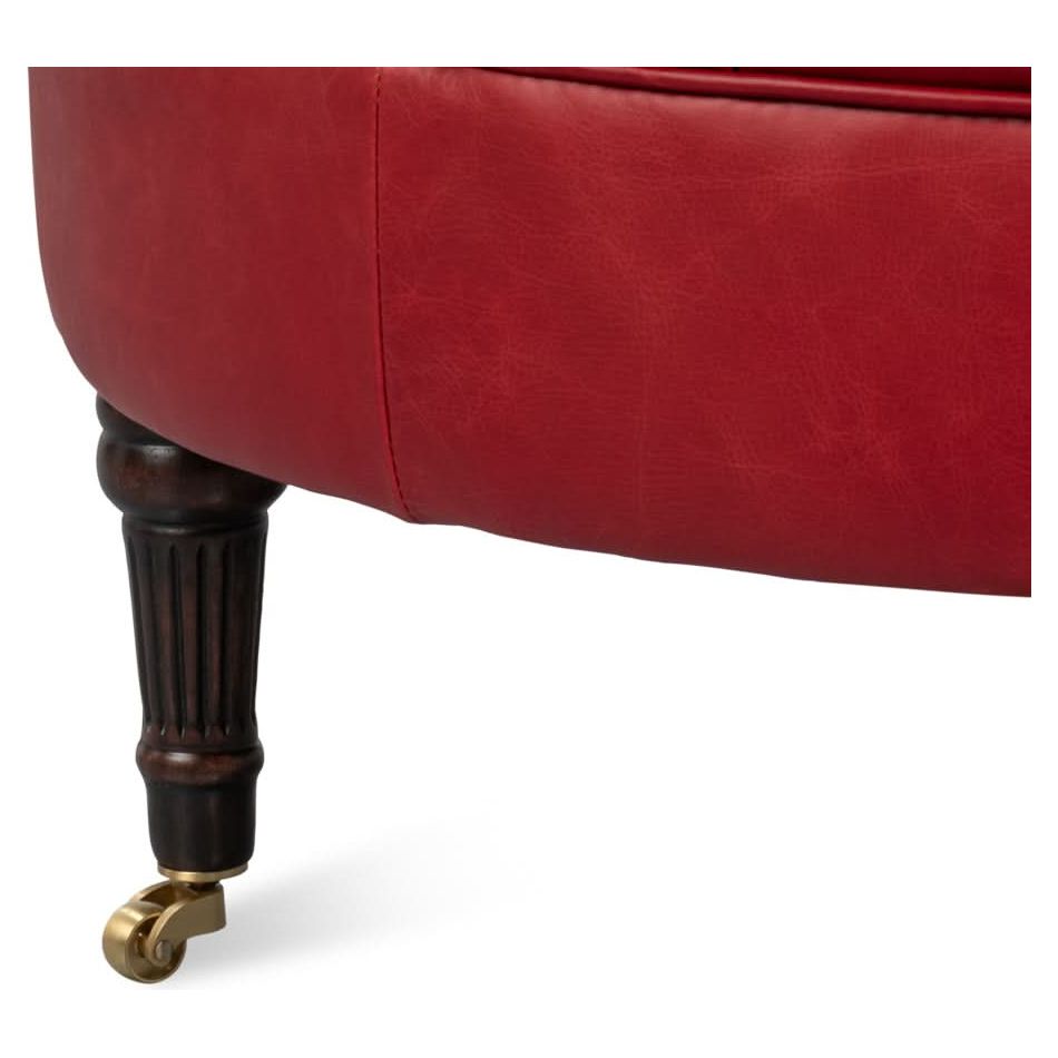 Bastian Armchair New Rouge Leather