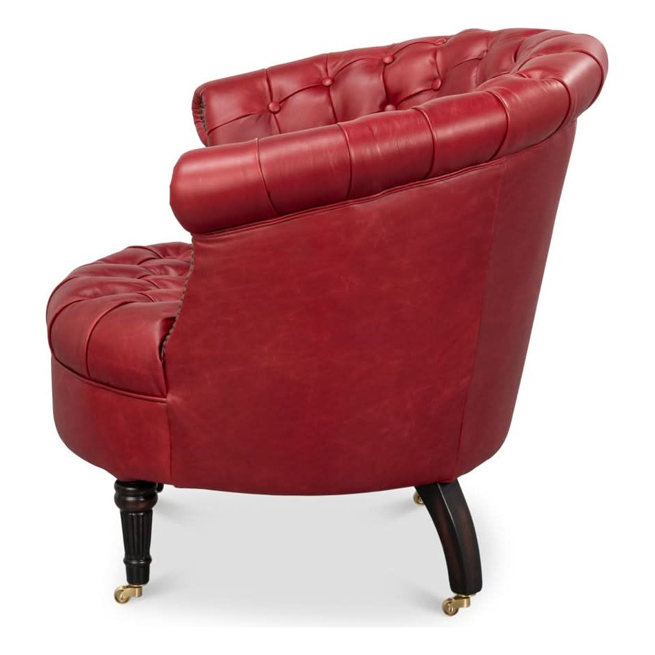 Lounge Chairs Bastian Armchair New Rouge Leather